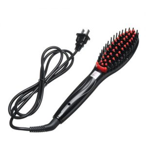 Hair Brush Straightening Brush Hair Straightener Electric Heating Ceramic Comb[US PLUG] discountshub