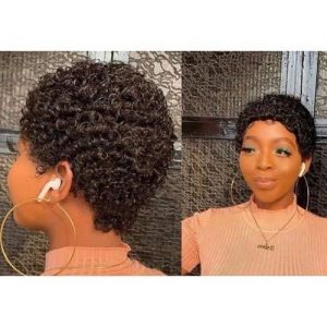 Ladies Short Jerry Curl Hair Wig discountshub