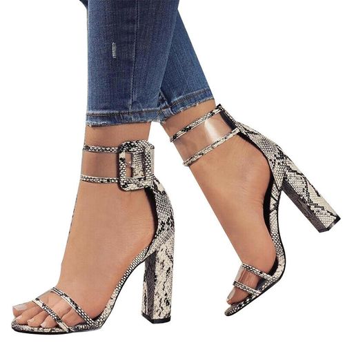 Ladies Summer High Heel Shoes Peep Toe Platform Sandals discountshub