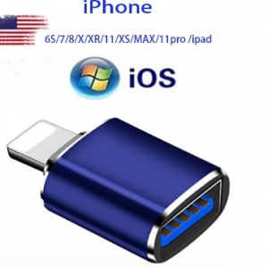 Lightning Apple adapter usb pen drive adapter is suitable for pendrive Apple mobile phone /6S/7/8/X/XR/11/XS/MAX/11pro/ipad discountshub