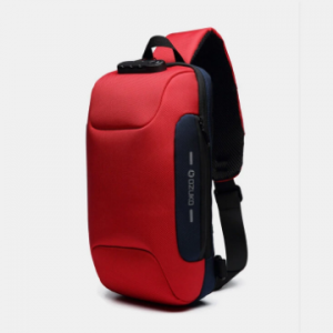 Men Anti-theft USB Charging Multi-Layers Waterproof Crossbody Bag Chest Bag Sling Bag discountshub