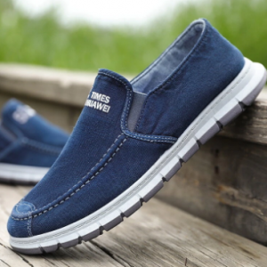 Men Comfy Soft Sole Casaul Breathable Slip On Canvas Shoes discountshub