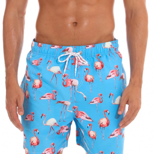 Mens 9 Colors Floral Print Swim Shorts Quick Dry Mesh Lining Mid Length Hawaii Holiday Surfing Board Shorts discountshub