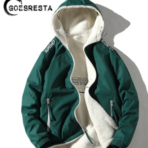 Men's Jacket Double-Sided Wear Lalambswool 2020 Winter Brand New Jacket Casual Warm Thick Parkas Coat Man Hooded Men's Clothing discountshub