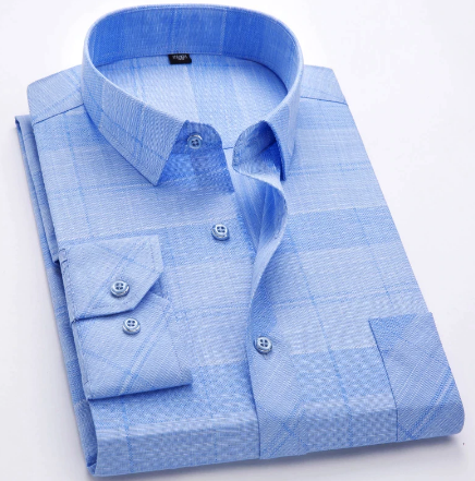 Men's Shirts Long Sleeves Casual Shirts 100% Cotton Male Turn-Down New Fashion Designer Comfortable Iron-Free Fabric Shirt discountshub