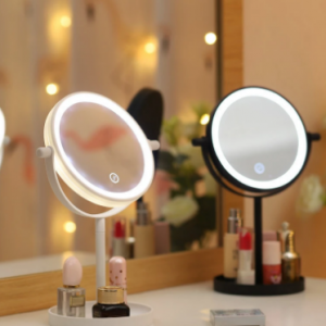 Portable 360° Rotaty 14 LED Light Makeup Mirrors Non-slip Touch Screen Vanity Table Lamp discountshub