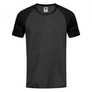Priddi Raglan Tshirt - Dark Grey & Black discountshub