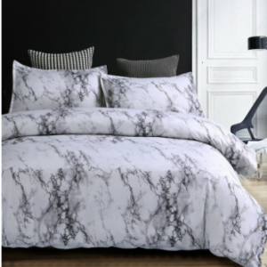 Simple Elegant Style Stone Stripe Pattern Bedding Set Soft Quilt Cover Bedroom Home Bedding Sets discountshub