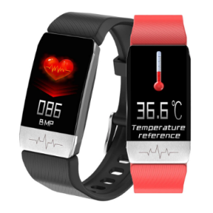 Thermometer ECG Monitor Heart Rate Blood Pressure SpO2 Monitor Health Care GPS Run Route Track Smart Watch discountshub