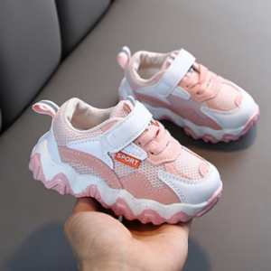 Unisex Kids Colorblock Splicing Mesh Lightweight Non Slip Casual Sneakers discountshub