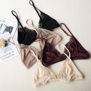 Unlined Smooth Women Female Bralette Sexy Lace Comfortable Wirefree Ladies Bra One Piece Bikini Bras Light Weigt Breathable discountshub