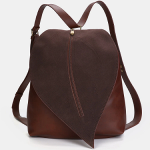 Women Leaf Shape PU Crossbody Bag discountshub