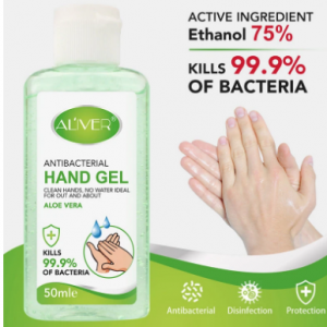 50ml Rose Aloe 75% Alcohol Hand Sanitizer Portable Quick Dry Sterilization Disposable Ge discountshub