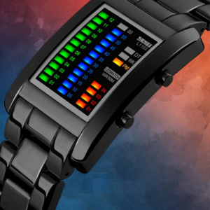 Adjustable Steel Band Men Business Watch Waterproof LED Display Digital Watch discountshub