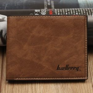 Baellerry Fashion Mens Leather Wallet Holder Purse Pocket Dark Coffee discountshub