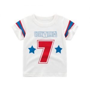 Boys' 7 Print T-shirt - White discountshub