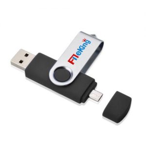 FileKing 64GB USB OTG Flash Drive For Android & Computers - Black discountshub