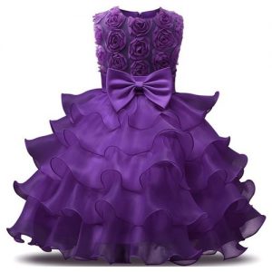 Girl Dress Kids Ruffles Lace Party Wedding Dresses Children Dress Skirt Girls Princess Dress discountshub