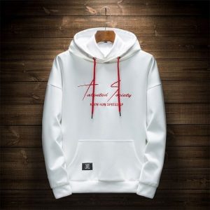 Mens Hoddie Long Sleeve Stylish-white discountshub