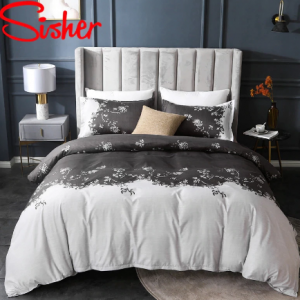 Simple Floral Printed Duvet Cover Set 220x240 Nordic Pastoral Bedding Sets Single Double Queen King Bedclothes (Not Bed Sheet) discountshub