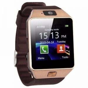 Smart Android Phone Wristwatch DZO9 - Brown discountshub