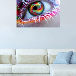 5D DIY Full Diamond Colorful Eyes Canvas Embroidery Painting Cross Stitch Living Room Home Decor discountshub