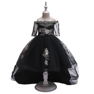 Children Kids Classy Gown - Black discountshub