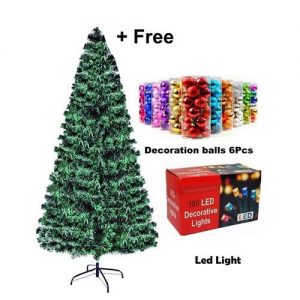 Christmas Special 4ft Christmas Tree + Multicolor Led Light +1 Pck Accessories discountshub