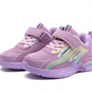 Girls Sport Cute Small Daisy Decor Comfy Non Slip Warm Hook Loop Sneakers discountshub