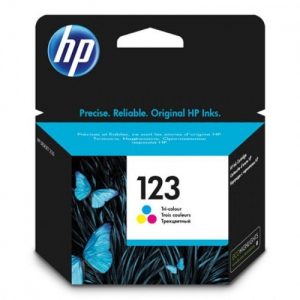 HP 123 Tri-color Original Ink Cartridge (F6V16AE) discountshub