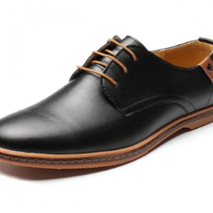 Large Size Men Lace Up European British Style Flat Casual Oxford Shoes discountshub