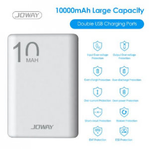 Joway Power-Bank With Dual USB Charging Ports 10000mAh discountshub