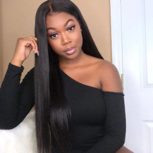 360 lace frontal human hair wigs Pre Plucked for black women straight short brazilian front hd long remy wig full lace ponytail discountshub