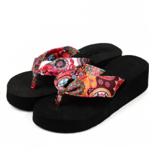 Women's Floral Slippers - Black discountshub