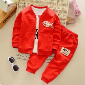 3PCS/Set Kids Clothes Boys Jacket+Long Sleeve T-shirt+Pant discountshub