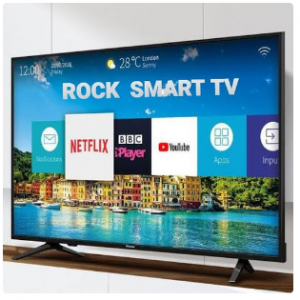 Rock 55" INCHES SMART FULL HD LED TV + FREE WALL BRACKET-R discountshub