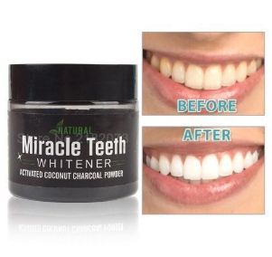 Miracle Teeth Activated Natural Teeth Whitening Coconut Charcoal Cleaner discountshub