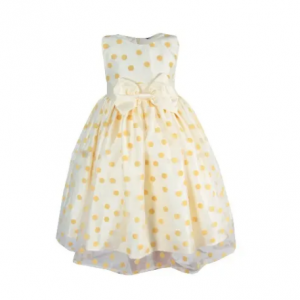 Baby Girls' Organza Dress -Yellow discountshub