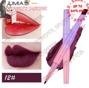 Double Head Lip Liner Waterproof Matte Long Lasting Cherry discountshub