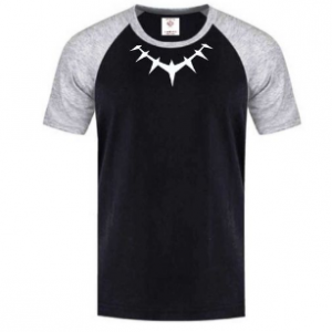 Mauton BLACK PANTHER ANTIQUE RAGLAN GREY/BLACK TSHIRT discountshub
