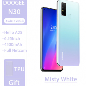 DOOGEE N30 Full Netcom 6.55"inch Quad Camera 128GB ROM Octa Core Global Version Cellphone 4500mAh Large Battery Android 10 OS discountshub
