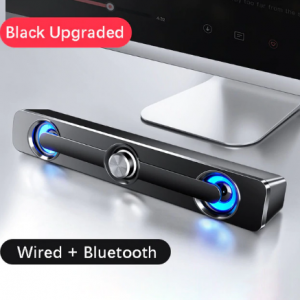 USB Wired Powerful Computer Speaker Bar Stereo Subwoofer Bass speaker Surround Sound Box for PC Laptop phone Tablet MP3 MP4 discountshub