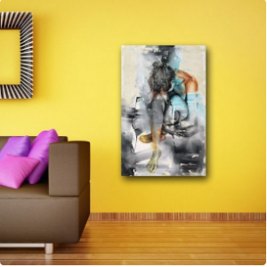 Awesome Abstract Lonely Lady Wall Canvas discountshub