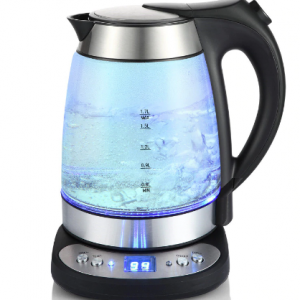 electronic thermostat insulation glass electric heating kettle teapot discountshub