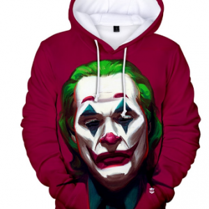 2021 Anime Red Music Clown Joker Hoodie Men Playing cards mask hoodies sweatshirts Plus Size 3D Tie dyeing sueter masculino 4XL discountshub