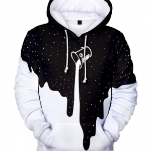 2021 Black Pouring Milk Starry Paint Bucket Men Hoodie 3D Tie Dyed Printed Plus Size Hooded Bluzy Dla Par Cotton Sweatshirt 4XL discountshub