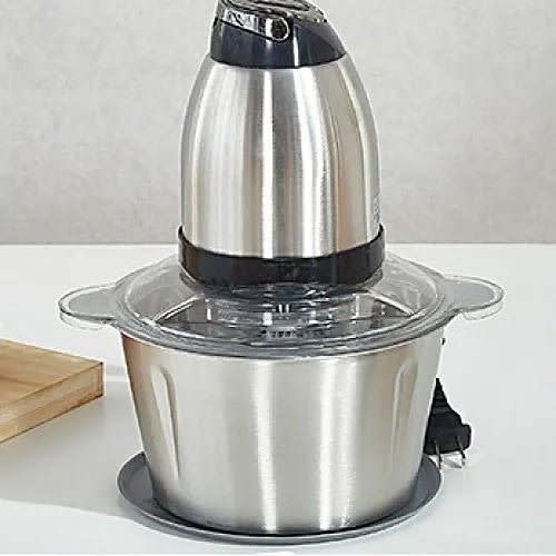2L Stainless Steel Electric Food Processor Yam Pounder Meat Grinder - 250W discountshub