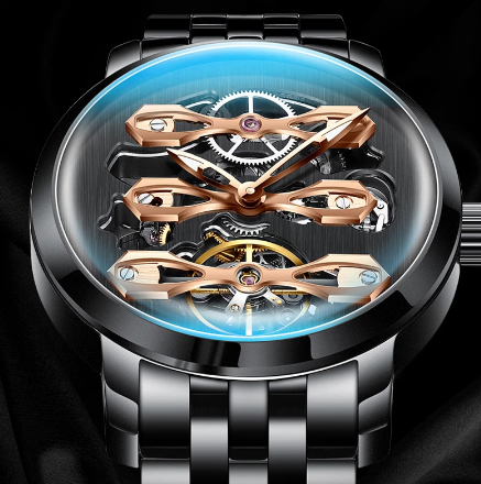 AILANG design watch hollow flywheel fashion style automatic men's watch waterproof stainless steel diving clock sss gear 2019 discountshub