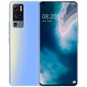 S&H X50 Pro+ 7.0 HD+ Drop Screen 4 Core High-end Smartphones(128GB Free TF Card)-LightBlue discountshub