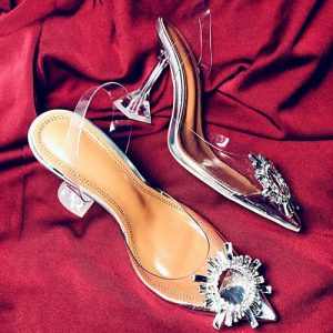 Women High Heel Evening Dress Party Sandals Ladies Pointed Toe High Heel Shoes discountshub